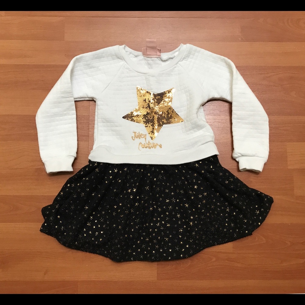 Juicy Couture Girls Sweater Dress Size 4T